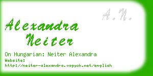 alexandra neiter business card